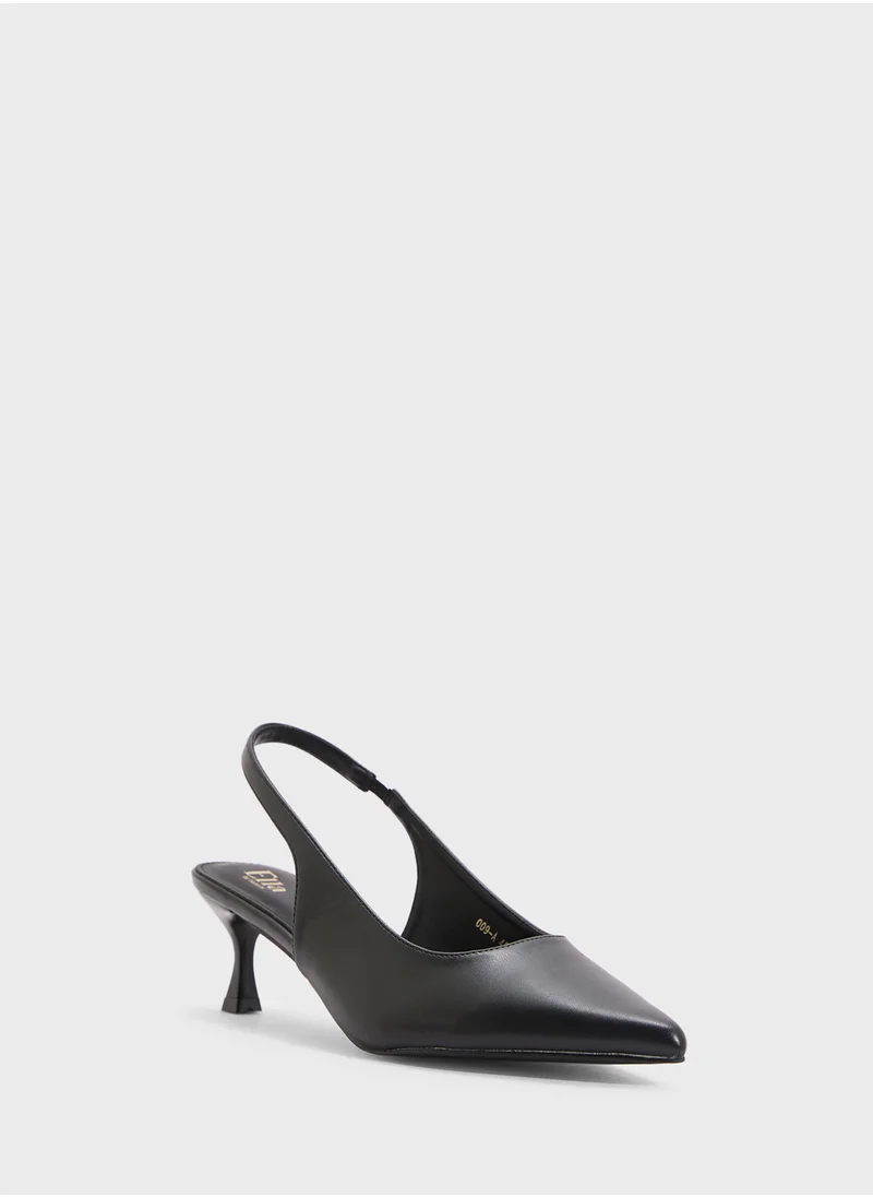 ELLA Low Heel Sling Back Pump