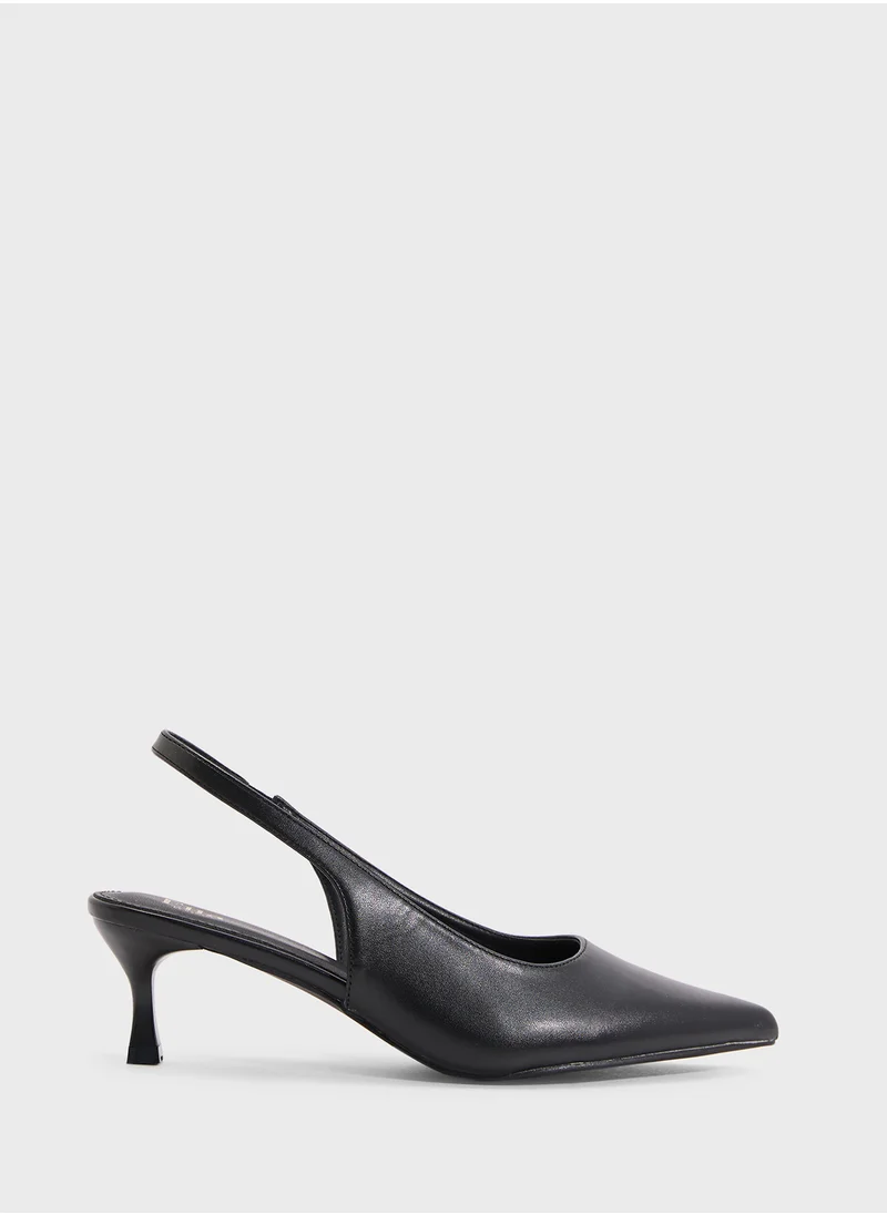 ايلا Low Heel Sling Back Pump
