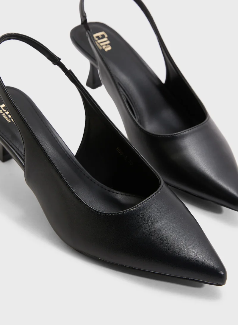 ELLA Low Heel Sling Back Pump