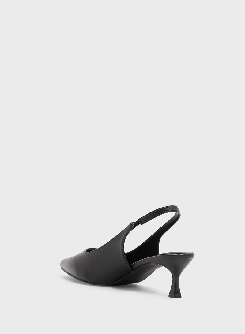 ELLA Low Heel Sling Back Pump