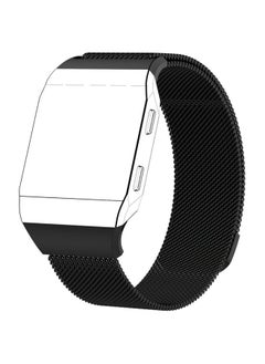 Replacement Strap For FITBIT Ionic Milanese Watch Band, Small Size : 20.6X2.2cm Black
