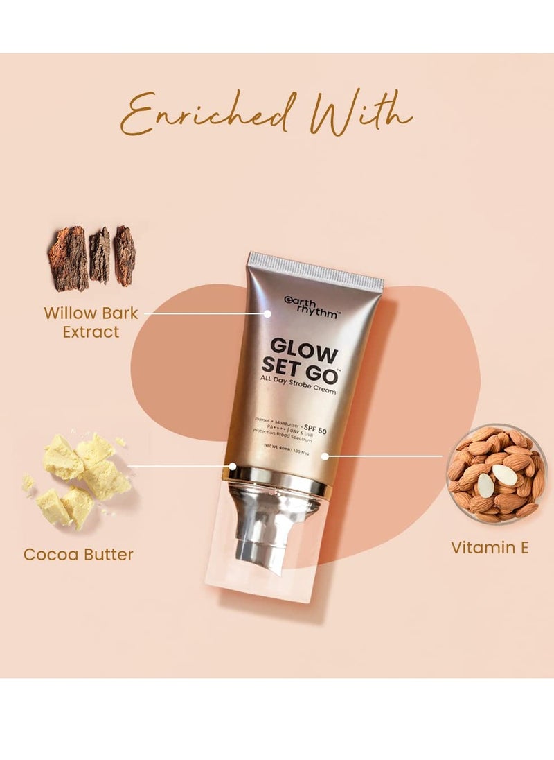 Earth Rhythm Multipurpose Cream Spf 50 Used As Moisturizer Primer And Highlighter 40ml