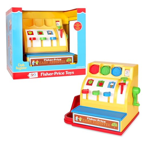 Basic Fun Fisher-Price Classics - Retro Cash Register - Great Pre-School Gift for Girls and Boys, Kids and Toddlers, Birthday Gift, Christmas, Holiday, Ages 2+ - Image 1
