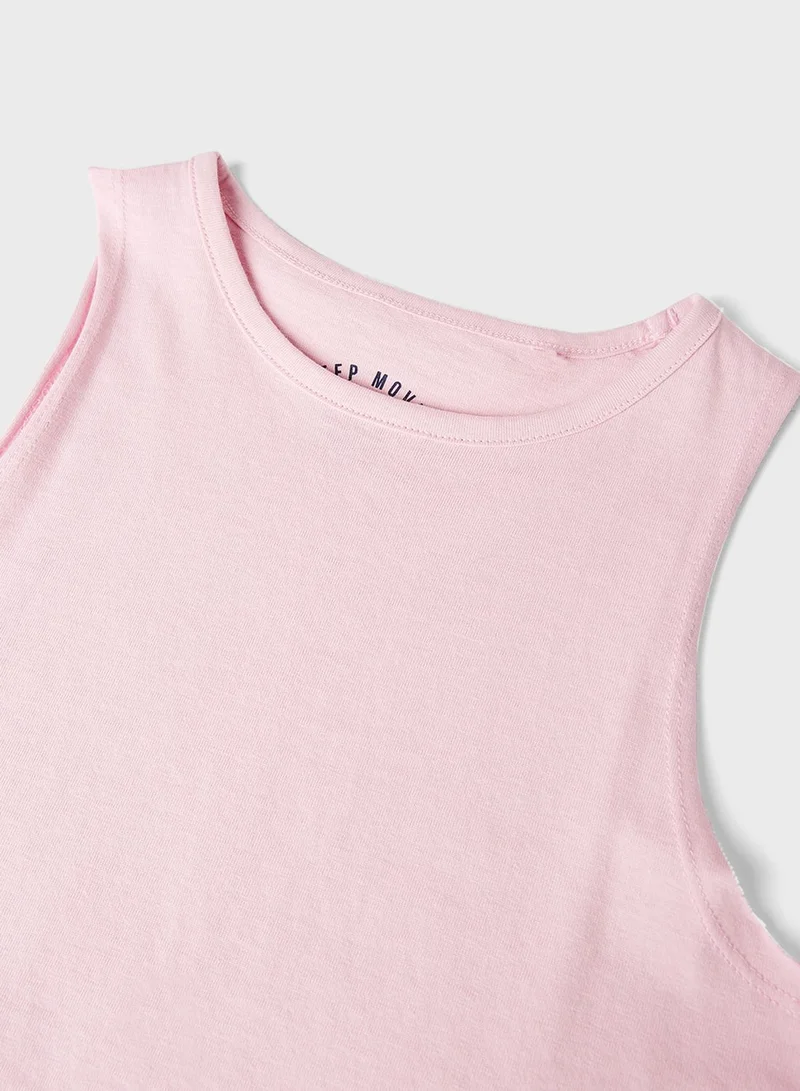 MANGO Kids Side Slit Tank Top
