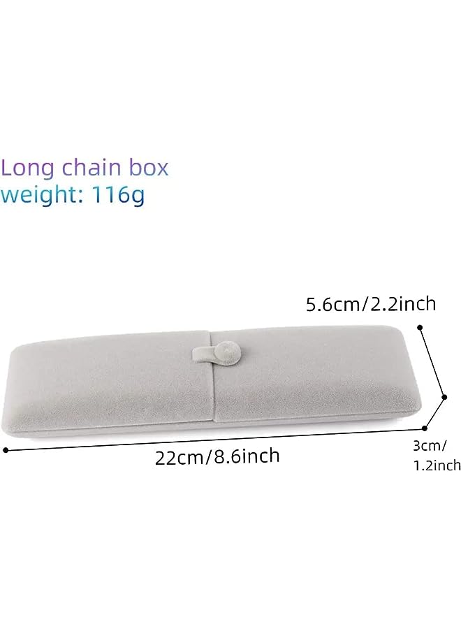 IAF Long Chain Necklace Couple Proposal Engagement Pendant Bracelet Display Storage Case Boxes Premium Jewelry Gift Box for Wedding Anniversary - Image 2