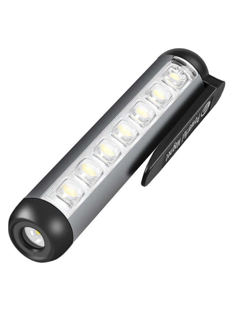 Generic - Rechargeable Magnetic Flashlight, Mini LED Flashlight with USB-C Charger, Water Resistant - Image 1