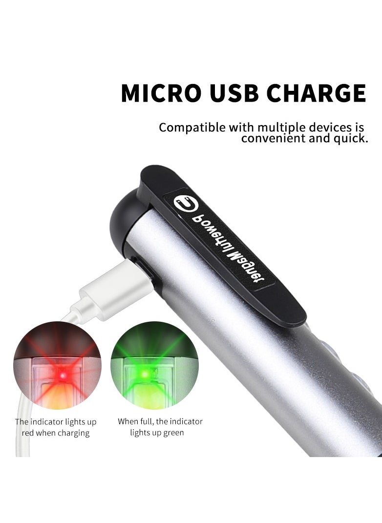 Generic - Rechargeable Magnetic Flashlight, Mini LED Flashlight with USB-C Charger, Water Resistant - Image 1