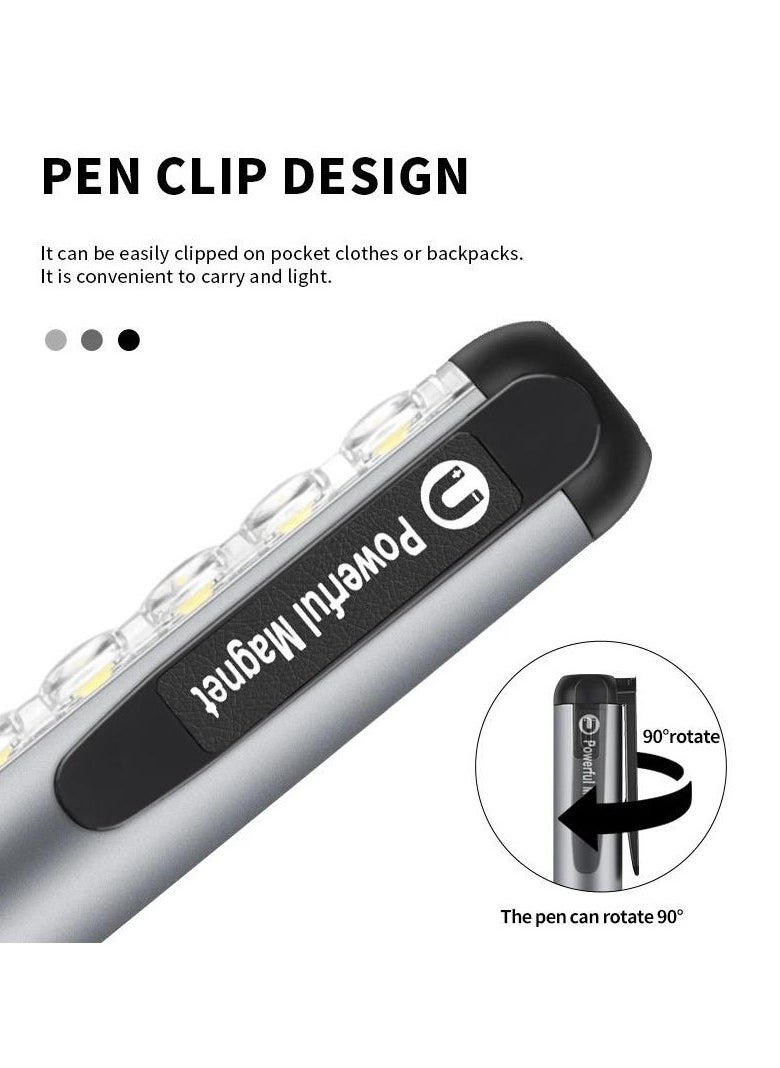 Generic - Rechargeable Magnetic Flashlight, Mini LED Flashlight with USB-C Charger, Water Resistant - Image 1