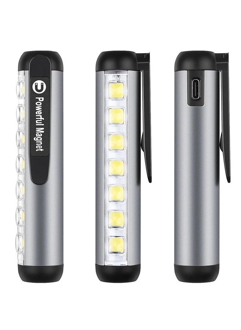 Generic - Rechargeable Magnetic Flashlight, Mini LED Flashlight with USB-C Charger, Water Resistant - Image 1