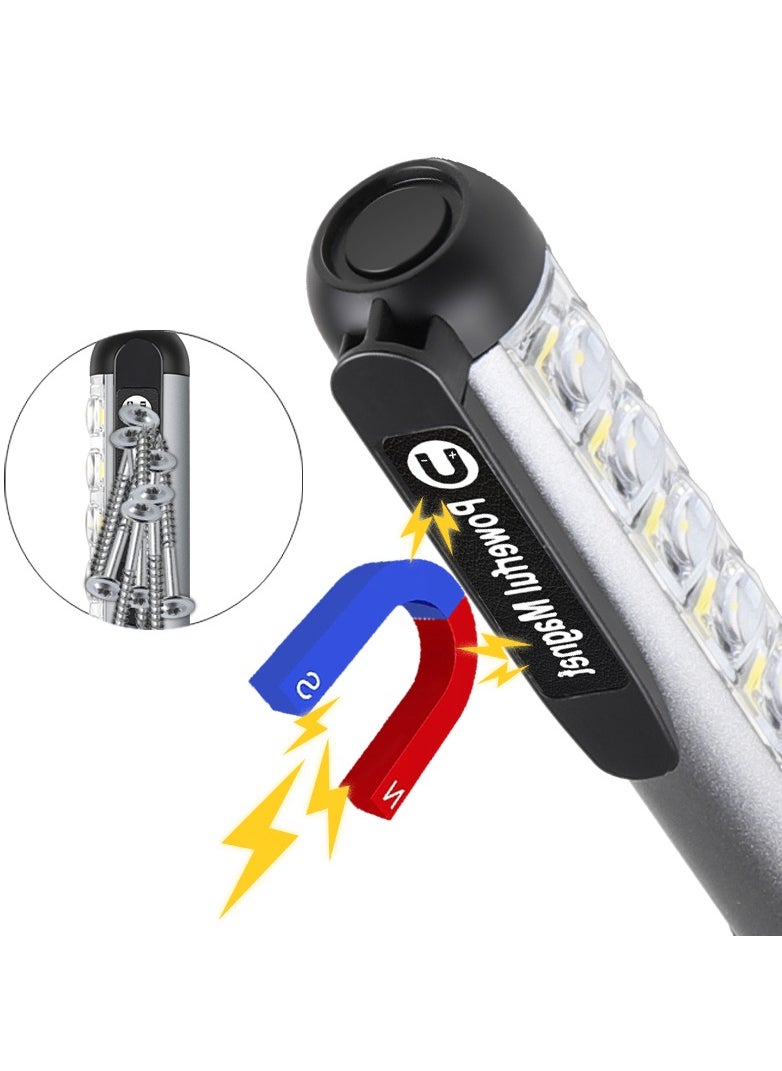 Generic - Rechargeable Magnetic Flashlight, Mini LED Flashlight with USB-C Charger, Water Resistant - Image 1