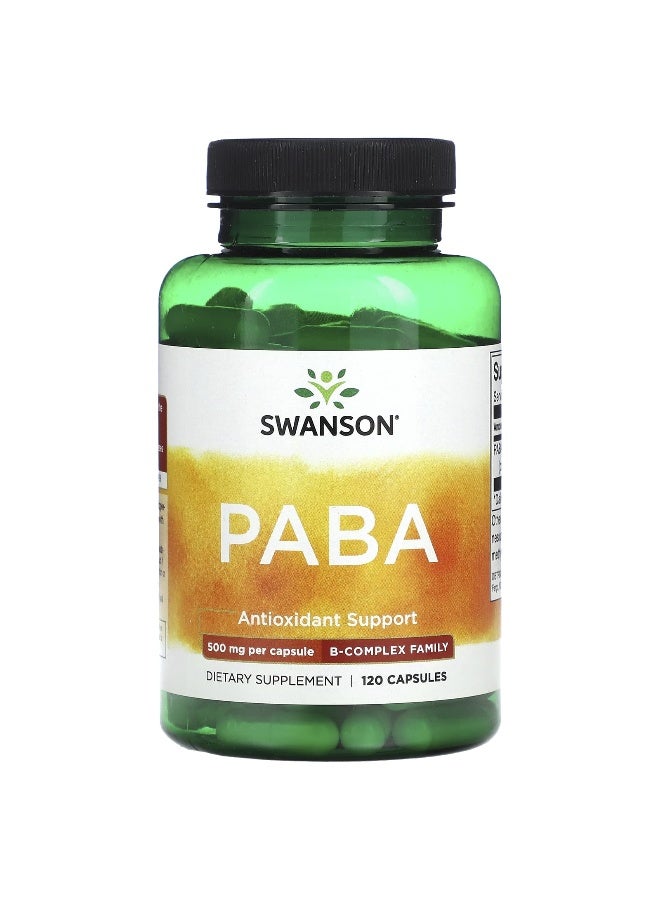 SWANSON سوانسون، بABA، 500 ملغ، 120 كبسولة - Image 1