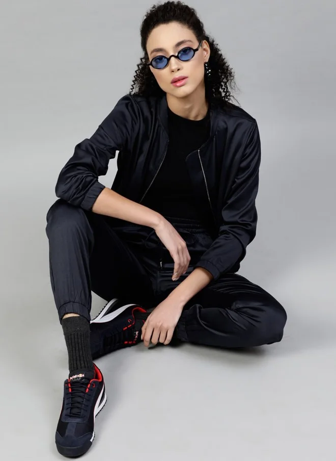 STREET 9 Navy Blue Lightweight Sporty Jacket for Women