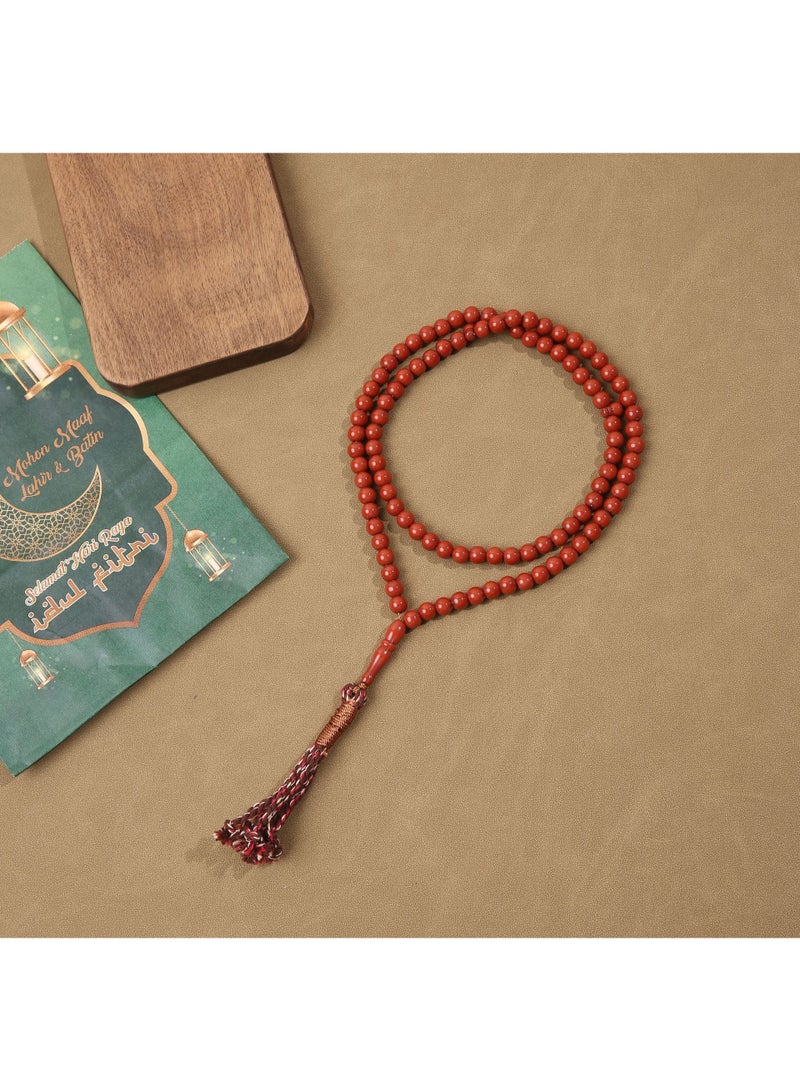 NIBEMINENT 99 Muslim Prayer Beads Mei Hong Xi/8mm