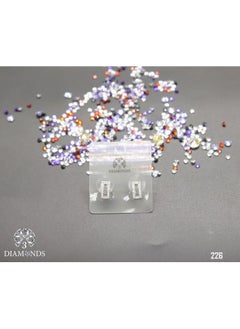 3diamond Platinum Plated Earring For Women Cubic Zircon Stone