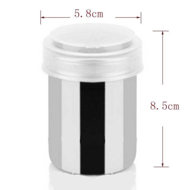 Honbay Stainless Steel Chocolate Shaker Icing Sugar Powder Cocoa Flour Coffee Sifter Cooking Tools Lid Chocolate Shaker Cocoa - Image 4