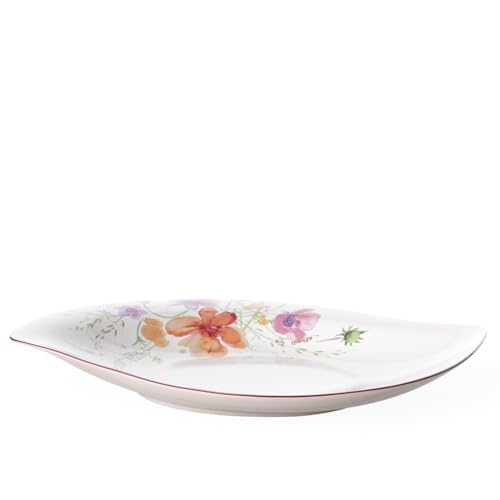 Villeroy & Boch Villeroy & Boch Mariefleur Special Serve Salad Shallow (Flat) Bowl, 13.25 in, Premium Porcelain, White/Multicolored  - Image 2