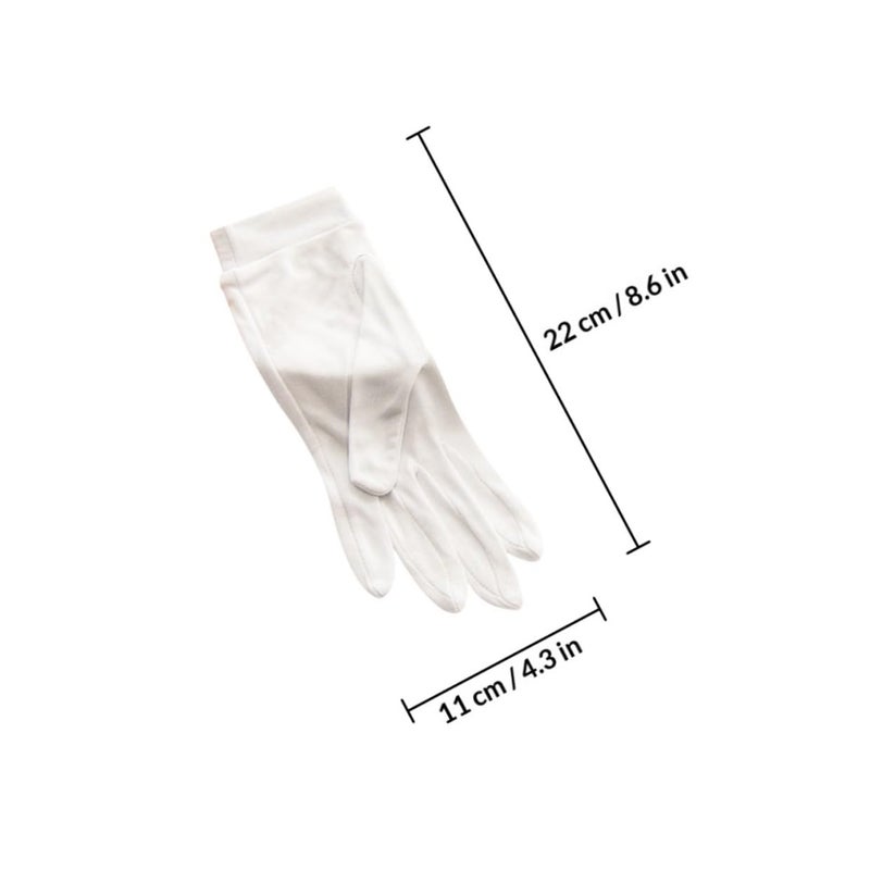 Silk Moisturizing Gloves Overnight Lotion Application Hydrating Skin Care Hand Treatment - Image 3