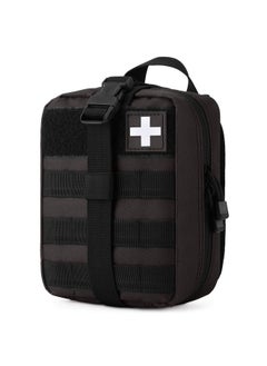 Gonex Gonex MOLLE Medical Pouch EMT First Aid Pouch Rip-Away IFAK Tactical Utility Pouch for Outdoor Activities Medical Supplies (Bag Only), Black  - Image 1