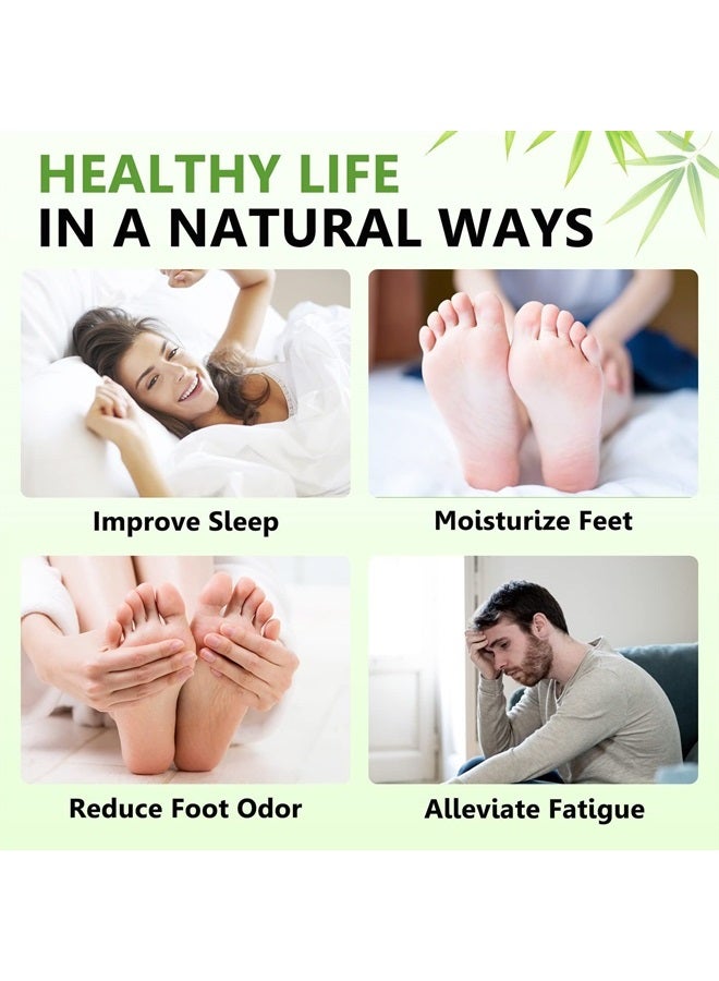 Tudiqe 20PCS Foot Pads, Natural Bamboo Vinegar Ginger Powder, Easy to Use and Feel Better, Ginder Foot Pads for Relaxation, Relieve Stress, Improve Sleep, Pain Relief  - Image 3