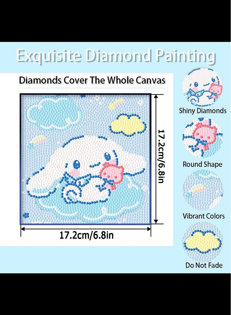 Cute 5D Diamond Art Kits with Frame,  DIY Painting Art for Adults Kids, Diamond Arts and Crafts Sets, Big Gem Full Drill Diamond Dots for Women  - Image 2