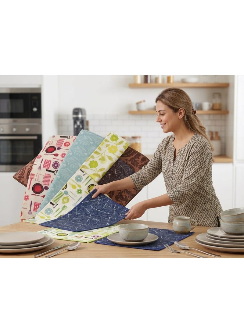 1 Pc Dish Drying Mat, Absorbent Microfiber Dish Drying Mat for Kitchen, Washable and Machine able - Image 5