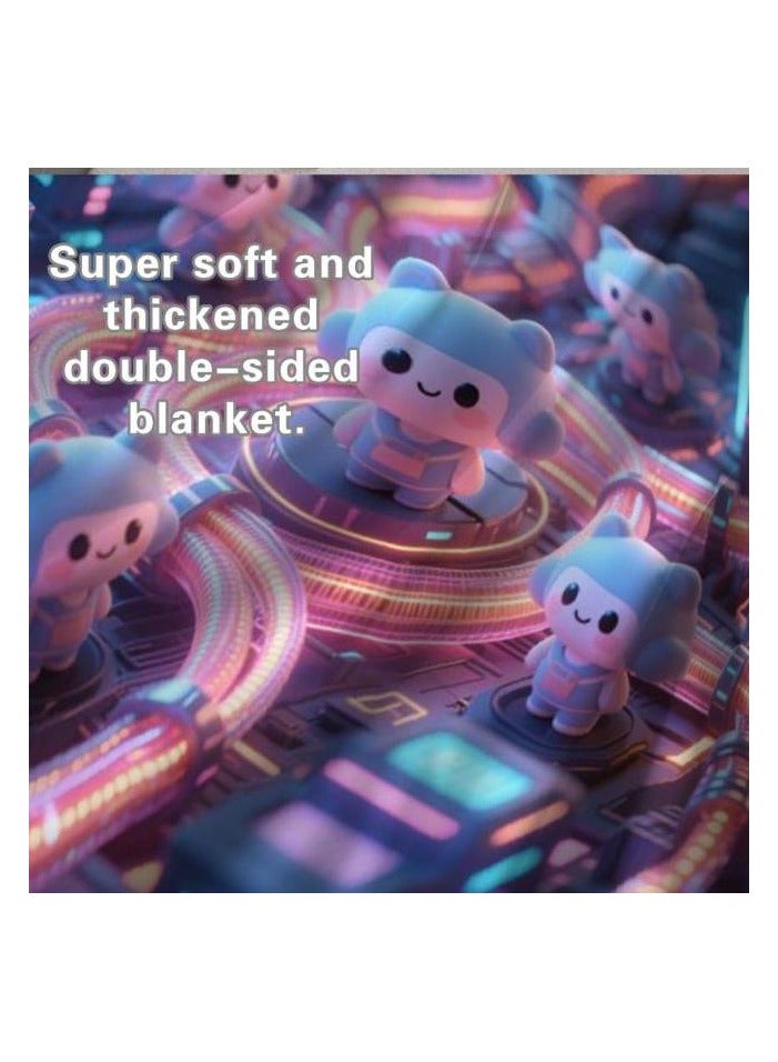 general Flannel thin blanket (warm and comfortable, suitable for sleep, gaming, dust removal and sandproof) 150cm*200cm - 1170 - Image 5