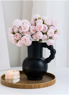Kutis 1-Bundle Artificial  Little Rose Bouquet/Simulation Rose Bouquet Suitable for Home Living Room Bedroom Dining Room Party Decoration Pink 22 x 31 Centimeter  - Image 4