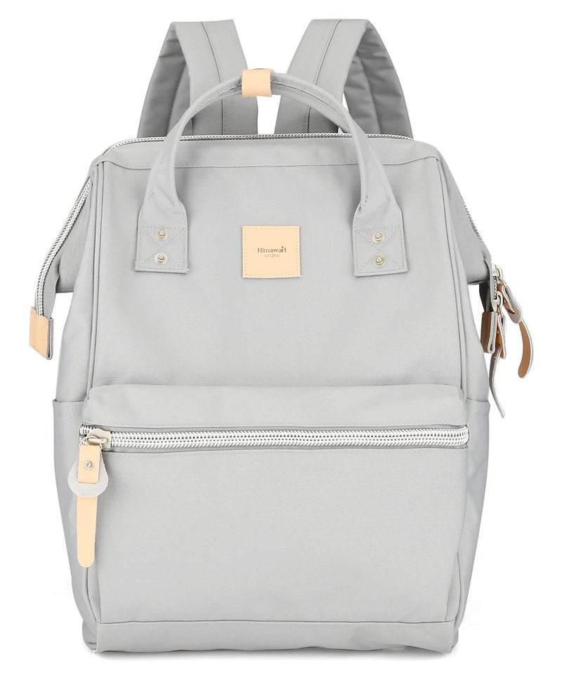 himawari Laptop Backpack for WomenMen Travel Backpack With USB Charging Port Large Business Bag Water Resistant College Bag Computer Doctor Bag1881Grey - Image 2