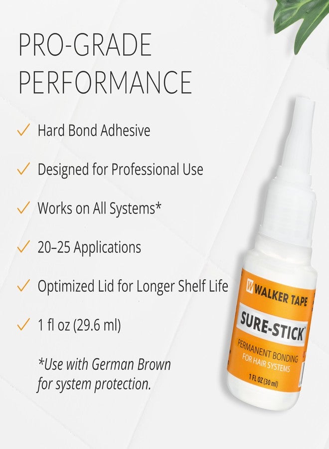 والكر تايب لاصق Sure-Stick ذو اللصق القوي، عبوة ضغط سعة 1 أونصة سائلة، مناسب لشريط الشعر المستعار، وأنظمة الدانتيل، وتطبيقات الشعر المستعار، وتركيب شريط الشعر، وتحضير شرائط اللصق، يوفر أقصى قدر من المتانة، وثباتًا قويًا، وتماسكًا ممتازًا. - Image 3