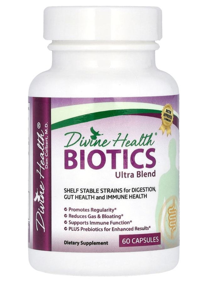 Divine Health Biotics Ultra Blend 60 Capsules 