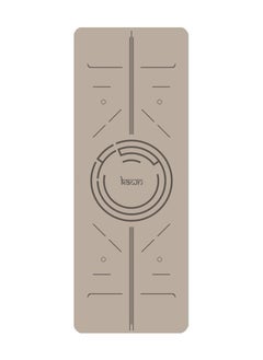 KAWN.YOGA Beige Mat. Non-Slip. Strap Included. High Performance Material Exercise Mat Ideal For Hiit, Plates, Yoga And Other Workouts  - Image 1