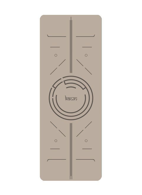 Beige Mat. Non-Slip. Strap Included. High Performance Material Exercise Mat Ideal For Hiit, Plates, Yoga And Other Workouts