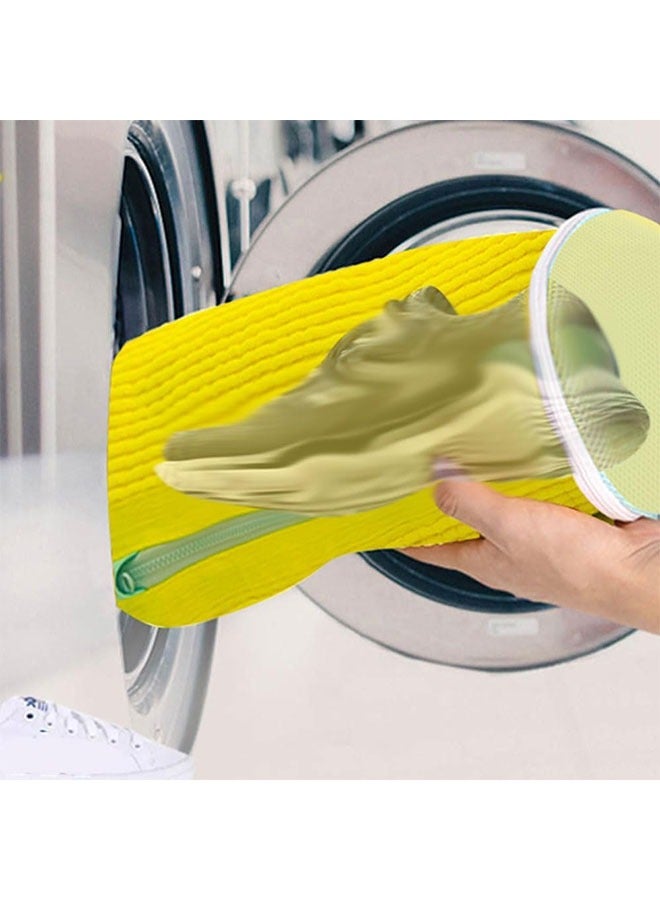 Shoe Cleaning Bag 2 pcs, Shoe Bag, Shoes Washing Bag, Shoe Cleaning Bag For Washing Machine, Laundry Bag For Shoes, Reusable Shoe Washing Bag for All Shoe Types And Sizes  - Image 3