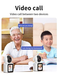 Video Calling Camera Full HD 1080P Two Way Home Office Security Surveillance WiFi Camera With 2.8 Inch Screen For Baby Kids Elders Pets 350 Degree Night Vision Smart Motion Detection Free 32GB Card - pzsku/ZC4F64060FBDA78CAAADCZ/45/_/1727081730/22d56aee-b177-4a29-9e31-6b48b409a2a1