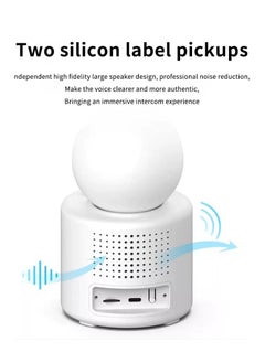 China Video Calling Camera Full HD 1080P Two Way Home Office Security Surveillance WiFi Camera With 2.8 Inch Screen For Baby Kids Elders Pets 350 Degree Night Vision Smart Motion Detection Free 32GB Card  - Image 2