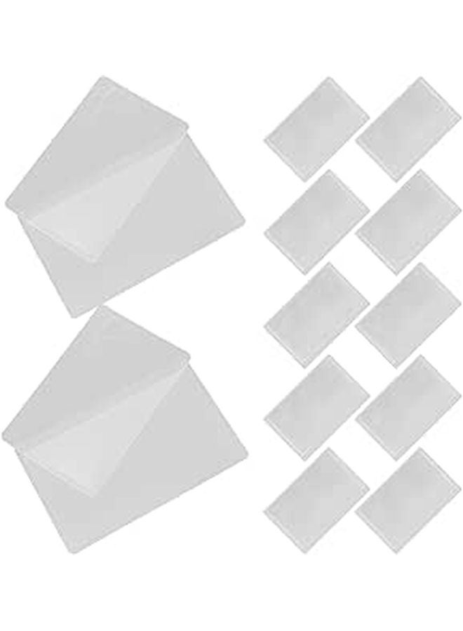 Portable PVC Business Card Magnifier 12 Pack Compact Reading Sheet for Books Maps - Image 1