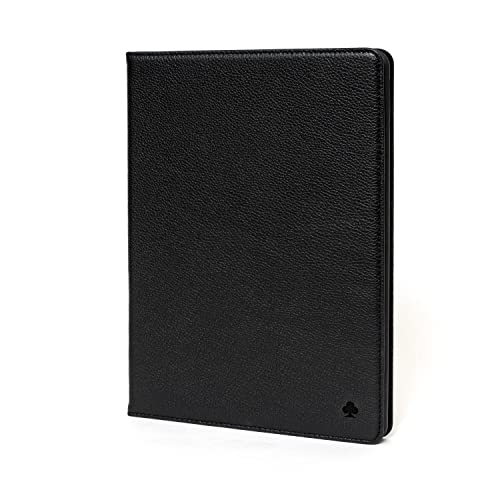 Porter Riley Leather Case for iPad mini 7 Mini 6 83 inch 20242021 Premium Genuine Leather StandCoverFlip Case Pure Black - Image 1