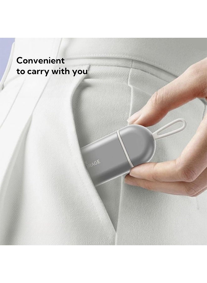 جي أس مربع حبوب حبوب مضاد للرطوبة ثلاثية المقصورة المدمجة والمتينة - ختم مقاوم للماء ، مادة ABS صديقة للبيئة ، سعة كبيرة ، مثالية للسفر ، والاستخدام اليومي ، وتخزين الأدوية ، وسهولة حملها - Image 3