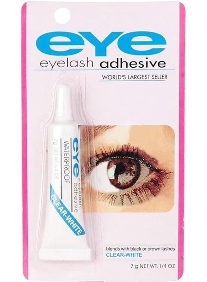 آي لاصق رموش EYE مقاوم للماء أبيض شفاف  يمتزج مع الرموش السوداء أو البنية 7 جرام  - Image 1