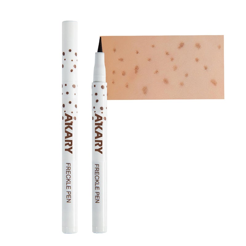 AKARY Freckle Pen Professional Lifelike Face Concealer Point Out Natural Waterproof Longlasting Soft Artificial Freckles Fine Makeup Freckle Pen Life Face Decoration (#03 Chestnut) - Image 1