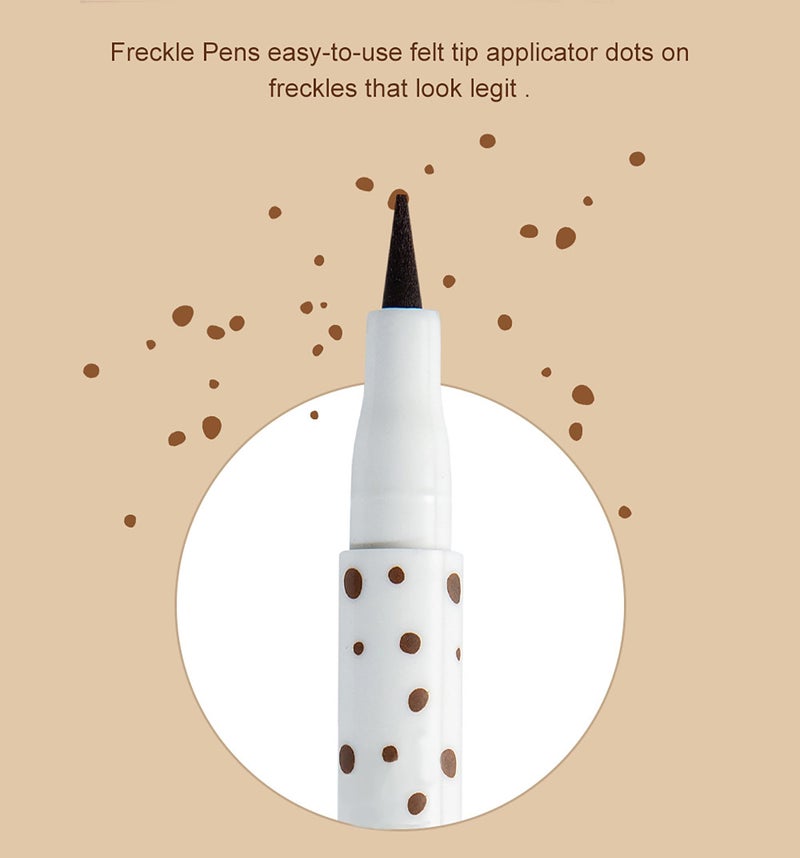 AKARY Freckle Pen Professional Lifelike Face Concealer Point Out Natural Waterproof Longlasting Soft Artificial Freckles Fine Makeup Freckle Pen Life Face Decoration (#03 Chestnut) - Image 5