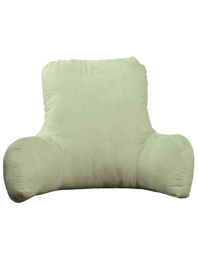 WalterDrake Backrest Pillow - Large Firmly Stuffed Sitting Support Bed Pillow with Arms for Comfort While Reading & Relaxing -Foam Filled for Adults, Teens and Kids - Sage Green - Image 1