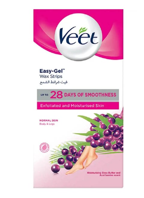 Veet Wax Strips For Normal Skin 20 Pieces