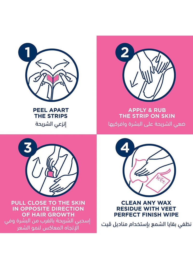 Veet Wax Strips For Normal Skin 20 Pieces