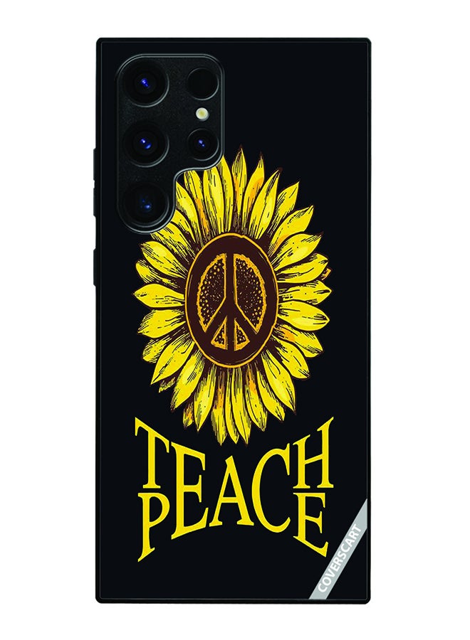 COVERSCART Protective Case Cover For Samsung Galaxy S24 Ultra Teach Peace Design Multicolour