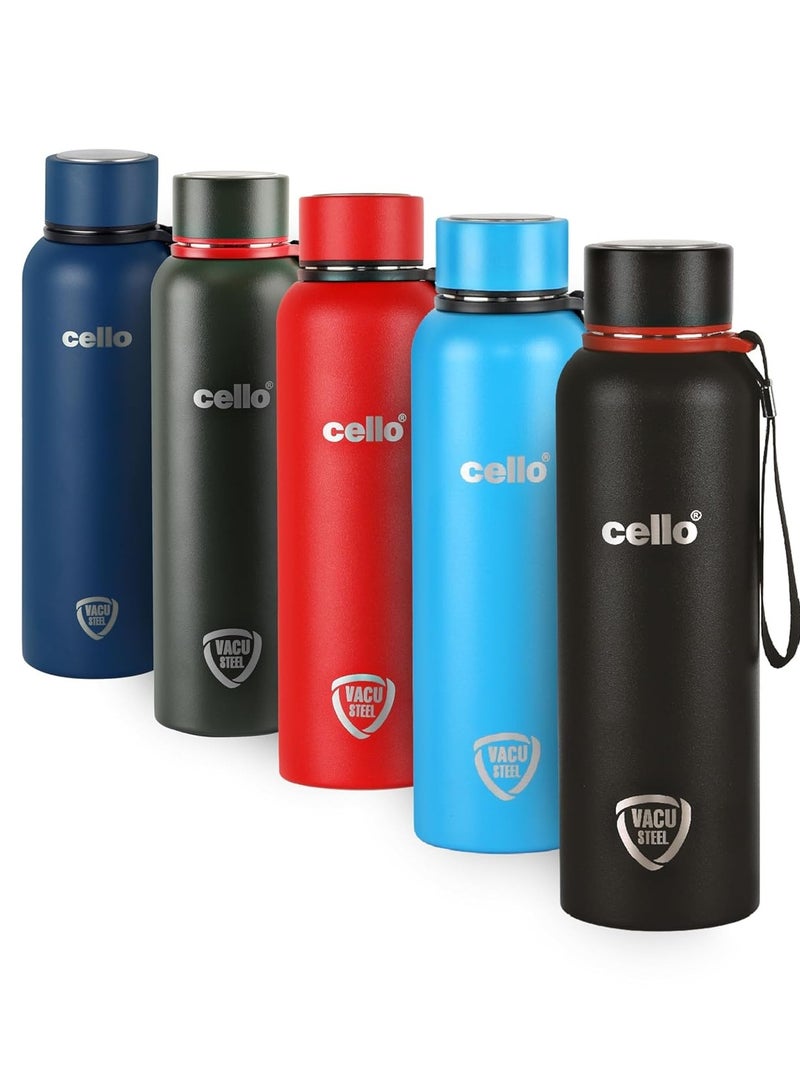 Cello Duro Kent Thermosteel Flask with DTP Coating, 750ml, Military Green - Image 5