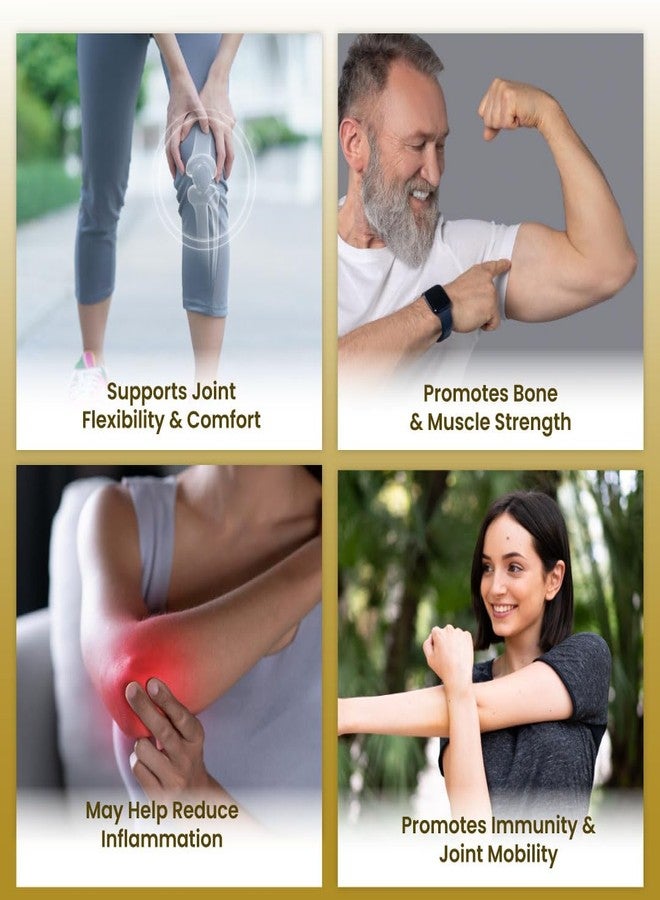 ZEROHARM Holo Arthritis - Enriched with Vitamin D3 & Vitamin K2-7 - Best Knee & Joint Support for Unisex - Supplements for Knee,Joints & Neck Pain Relief - 100% Absorbed By Body (60 Tablets),350 grams - Image 2