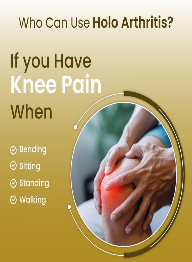 ZEROHARM Holo Arthritis - Enriched with Vitamin D3 & Vitamin K2-7 - Best Knee & Joint Support for Unisex - Supplements for Knee,Joints & Neck Pain Relief - 100% Absorbed By Body (60 Tablets),350 grams - Image 4