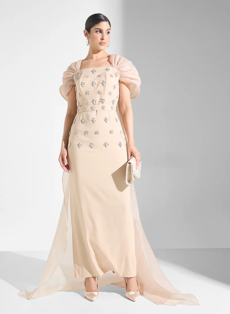 Akadia Fashion Embellished Evening Dress