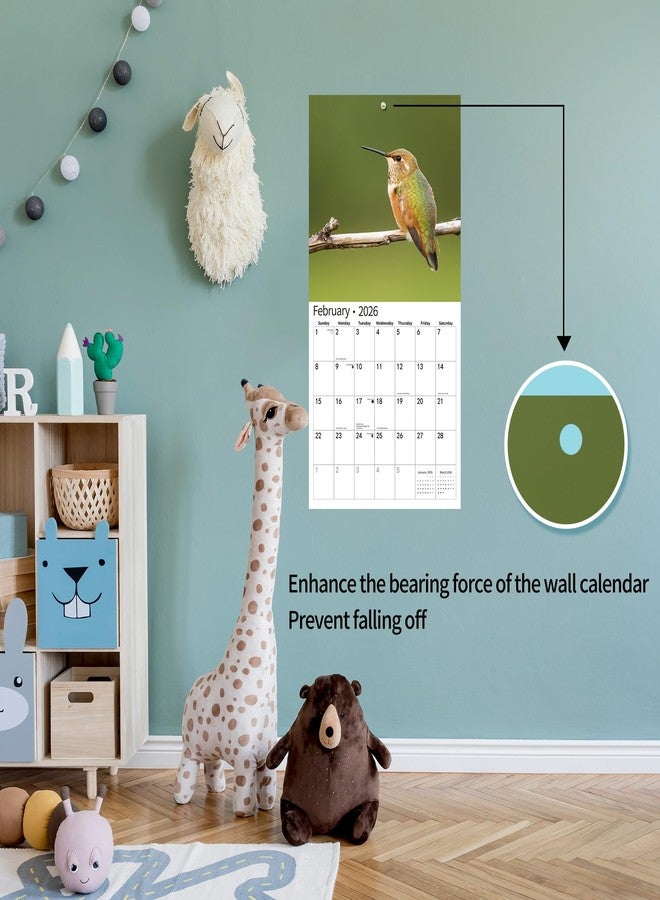 windrio 2026 Wall Calendar,Calendar 2026, November 2025 - December 2026, Wall Calendar Hummingbird, 12" x 24" Opened,Full Page Months Thick & Sturdy Paper for Calendar Organizing & Planning - Image 4
